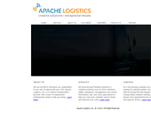 Tablet Screenshot of apachelogistics.com